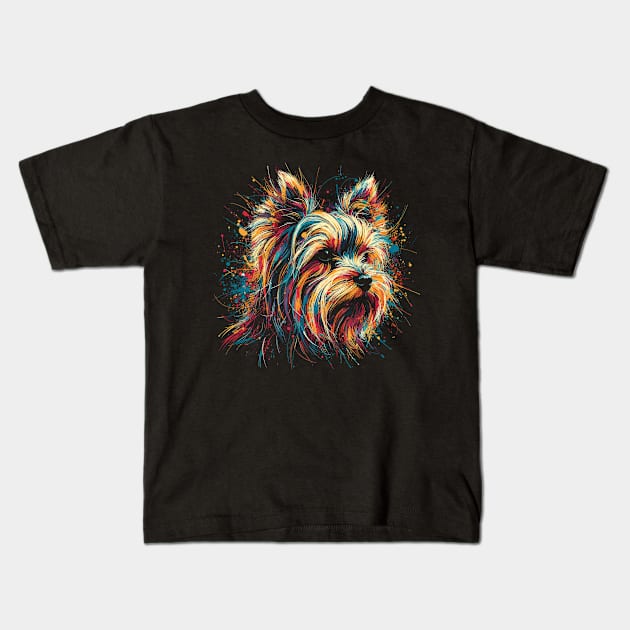 Yorkshire Terrier Kids T-Shirt by Mi Bonita Designs